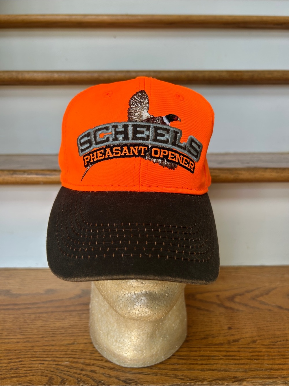Scheels Pheasant Opener Logo Hat - Orange & Brown from 2018 NWT